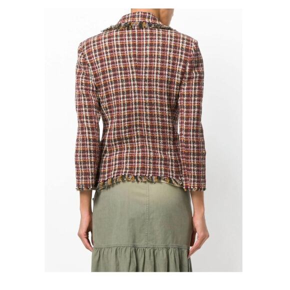 Isabel Marant Etoile Nicole Tweed Fringe Collar Blazer Jacket Double Breasted 6 - Picture 4 of 13